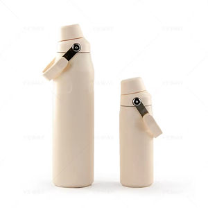 Botella DE AGUA DE ACERO INOXIDABLE duradera, aislamiento a prueba de fugas, mango portátil resistente para uso diario, vaso para beber frío y caliente - Product Image 4