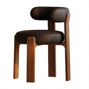 Silla de Comedor Comercial Moderna de Madera Maciza con Asiento Tapizado en Microfibra, Respaldo Ergonómico de Altura Ajustable para Hotel y Restaurante - Product Image 5