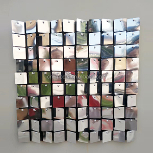 Sparkling <strong>Sequin</strong> PVC Backdrop Interior Decorative Shimmer <strong>Sequin</strong> <strong>Wall</strong> <strong>Panel</strong> - Product Image 3