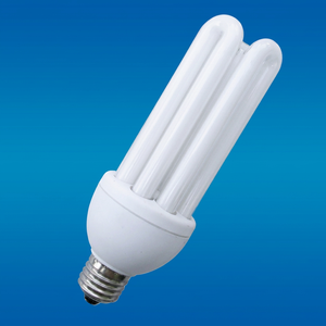 Bombilla CFL de Plástico Blanca OEM, E27, Forma 4U, 6000K, Luz Diurna, 80lm/W, 6000 Horas, CRI 80, AC 220V, 2 Años de Garantía, 1360 Lúmenes, Interruptor - Product Image 1