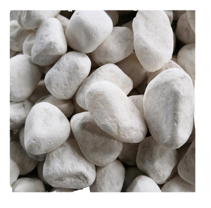 Piedras de Cristal Tipo Guijarro, Pequeñas, Estilo Chimenea, para Jardín, Aplicación en Exteriores, Pulimentadas, Coloridas, Lisas, Blancas - Product Image 1