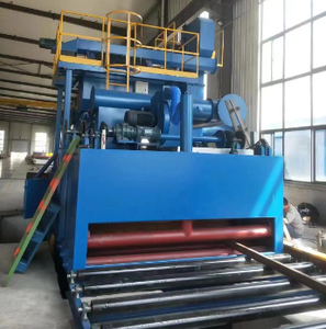 Alta eficiência grande ferrugem remoção aço placas tiro jateamento pré-tratamento linha com bom preço - Product Image 6