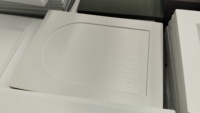 Façades d'armoires en membrane PVC, panneaux de porte de placard en vinyle avec texture de grain de bois réaliste pour la production de meubles