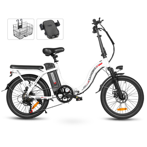 Almacén DE LA UE Envío rápido SAMEBIKE Ebike CY20 Fat Tire 350D Motor Bicicleta eléctrica plegable City Lady E-Bike - Product Image 5