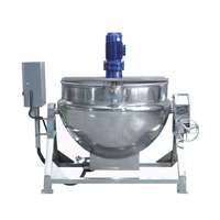 Mélangeur de cuisson industriel à prix avantageux, 250 l, pour aliments, sucre, grande capacité, chauffage par immersion, machine à confiture de fruits bouillie