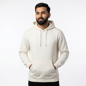 Classic Midweight Pigment-Dyed Men's Hoodie and <b>Sweatshirt</b> Set Vintage Wash Soft Feel Relaxed Fit Casual Style for Winter - Product Image 1