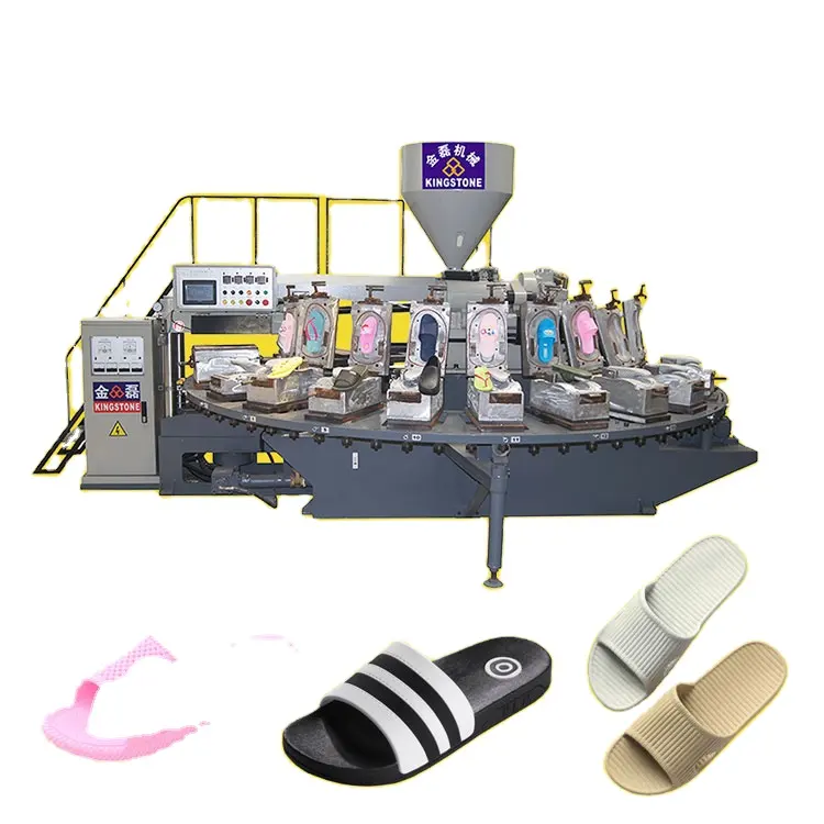 Ligne de production de chaussures en plastique pour pantoufle sandales tongs faisant la machine