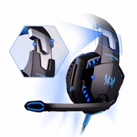 Casque de jeu professionnel de haute qualité, casque filaire avec LED et micro
