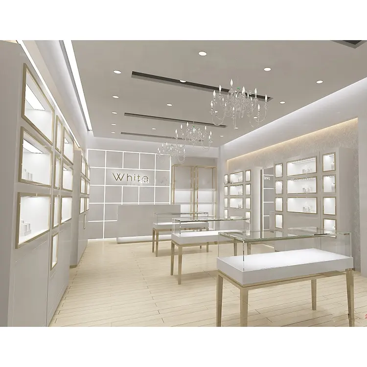 Centro Comercial de oro de la joyería reloj escaparate de la exhibición muebles móvil reloj joyas quiosco de cristal del Gabinete de exhibición