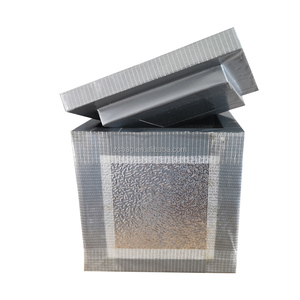 Boîte de stockage thermique en carton ondulé, isolée avec feuille d'aluminium et <span class=keywords><strong>polystyrène</strong></span>, pour l'emballage et l'expédition de denrées alimentaires chaudes ou froides - Product Image 6