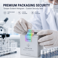 Autocollants de sécurité holographiques anti-effraction personnalisés pour boîtes d'électronique et de cosmétiques