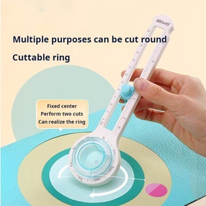 <span class=keywords><strong>Cutter</strong></span> à papier circulaire réglable, couteau à compas pour loisirs créatifs, outil DIY manuel pour découper des cercles - Product Image 2