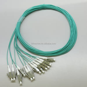 Pigtail de Fibra Óptica OEM/ODM OM2 OM3 OM4 LC/UPC Multimodo 0.9mm LSZH 12 Hilos 1.5m FTTH FTTX - Product Image 1