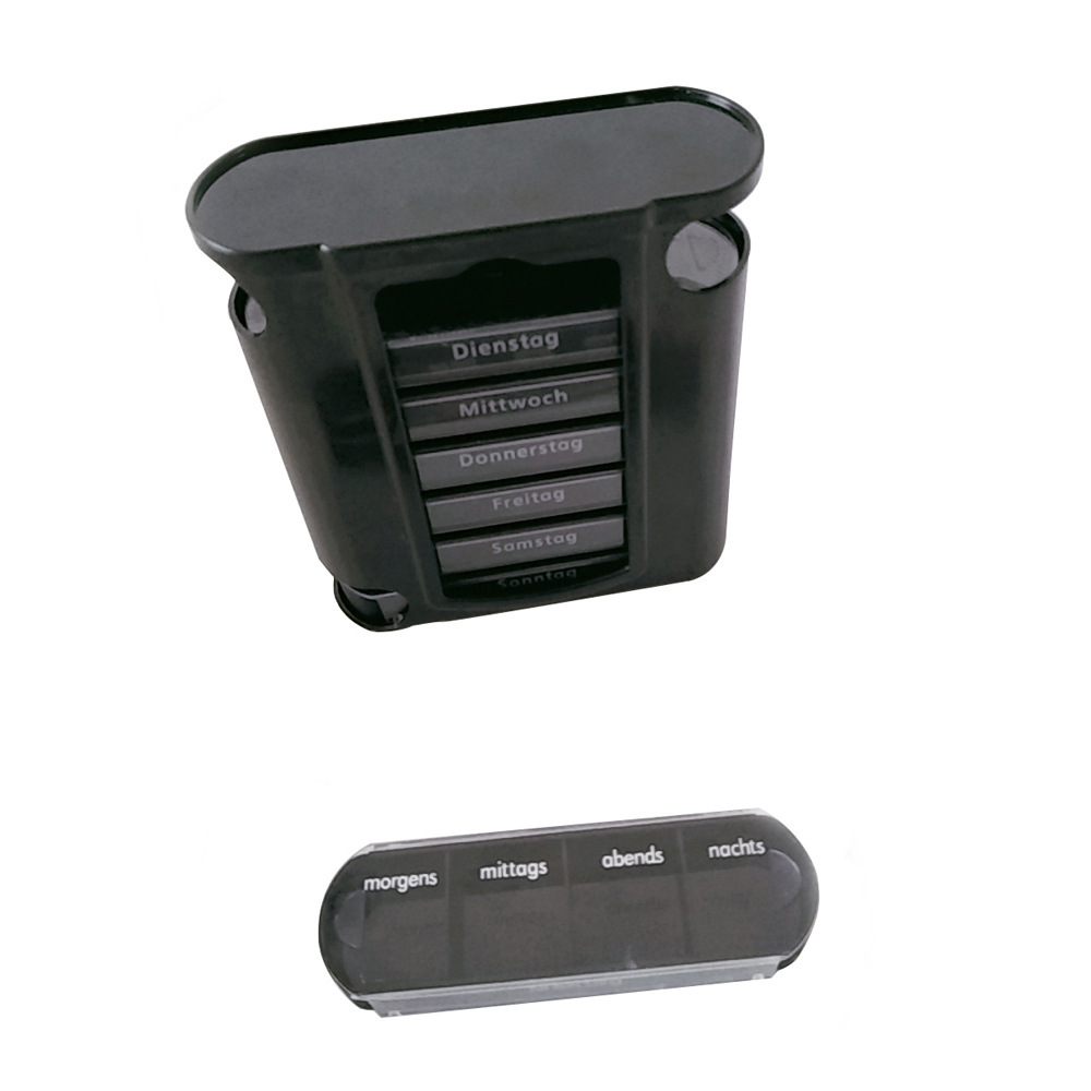 New Design Pill Organizer Plastic Medicine Storage Dispenser Weekly 7 Days Pill Box 28 Compartments for Home Travel
