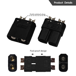 Juego de conectores de 4,5mm, macho y hembra, versión nueva y mejorada de enchufe XT90/ráfaga de 50A/balas chapadas en oro de mm - Product Image 5
