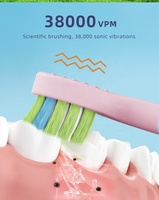Brosse à dents électrique pour enfants personnalisée avec des poils doux en Dupont, alimentée par piles, nettoyage en douceur, design personnalisé