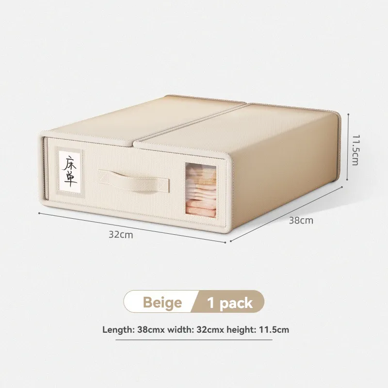 Keranjang penyimpanan sprei dapat dilipat, Set sprei Organizer lemari penyimpanan untuk penata tempat tidur