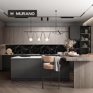 Cuisine intégrée moderne de luxe haut de gamme en marbre, conçue sur mesure pour toute la maison - Product Image 1