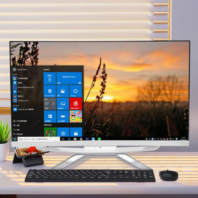 2024 New Factory Selling Office or Gaming Desktop Computer 24 Inch in All-in-one PC I9 I7 I5 I3 AIO Business Gamer Monoblock 2K