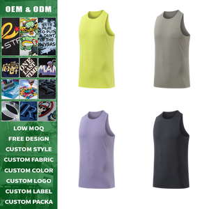 เสื้อกล้ามออกกำลังกายผู้ชายแบบไร้ตะเข็บ แห้งเร็ว ป้องกันแบคทีเรีย 7A ออกแบบโลโก้ได้ตามต้องการ - Product Image 3