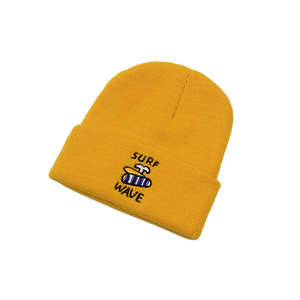 Gorro de invierno con logotipo bordado personalizado, gorros de punto con puños de pescador para niños y adultos - Product Image 2