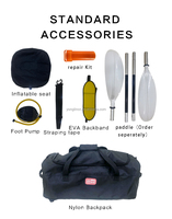 Modèles explosifs Packraft de kayak gonflable en PVC pour débutants pour la dérive en plein air Rafting en eau vive