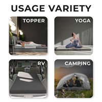 Dreifach Faltbare Memory-Schaum-Matratze, Tragbares 3-fach Bett mit Abnehmbarem, Waschbarem Bezug für Reisen, Camping, Wohnwagen, Gästebett OEM/ODM