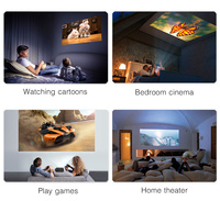 Prix bas pour le mini projecteur intelligent K8 Full HD avec haut-parleurs intégrés, 500 lumens, portable, haute qualité, pour la maison et le bureau