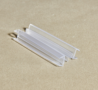 Joint d'étanchéité moderne pour porte de douche en verre PVC, en caoutchouc, étanche, fixe au verre, insonorisant, anti-poussière et anti-insectes