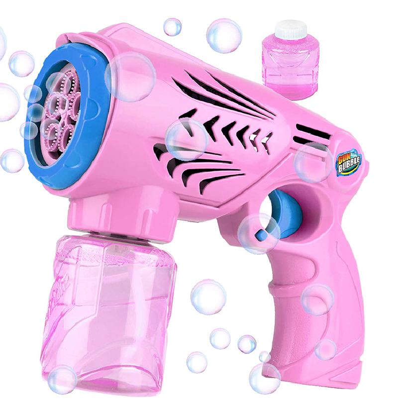 Нетоксичная игрушечная пузырчатая машина, игрушки-воздуходувки, пистолет для пузырьков для использования на улице, батарея 3xAA в комплект не входит