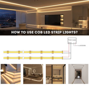 Tira de LED COB de 8 Vatios, UL CE, DC12V 24V, 320 Chips, 8mm de Ancho de PCB, Cortable - Product Image 4