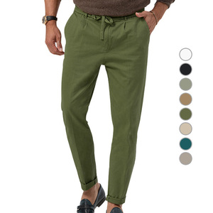 Men's Casual Pants Polyester Straight Fit Anti-Pilling 2024 Spring <b>Summer</b> Fashion <b>Trousers</b> <b>For</b> Daily Wear - Product Image 5
