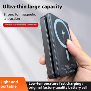 Porpiu siêu mỏng cho Magnetic 15 Wát không dây 10000mAh ngân hàng điện 20 Wát Công suất đầu ra sạc nhanh với Type-C giao diện - Product Image 4