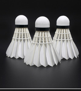 Volants de <span class=keywords><strong>badminton</strong></span> WAVAW Counterattacker Y9 authentiques en plumes d'oie et liège, 2 couches, vitesse 78, pour entraînement, vol durable et stable, pack - Product Image 6