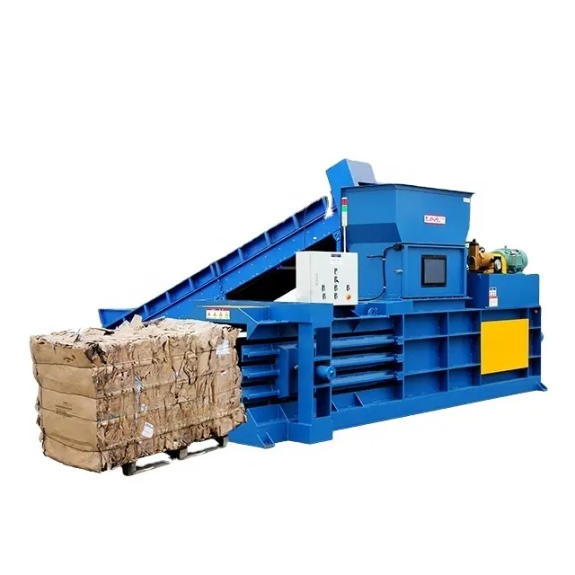 JEWEL horizontal Baler high quality corrugated Paper Baling Machine cardboard strapping compress machine