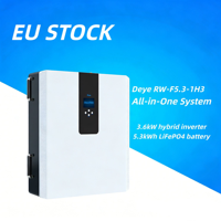 Stock UE : Système de stockage d'énergie tout-en-un Deye RW-F5.3-2H3 RW-F5.3-1H3 avec onduleur 3 kW et batterie LiFePO4