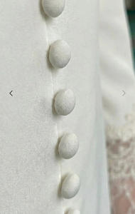 Robe <span class=keywords><strong>de</strong></span> mariée musulmane élégante en satin à traîne pour mariage - Product Image 2