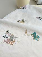 Tissu Jacquard Européen Vintage en PVC Tissé, Polyester Durable Brodé pour Costumes Formels, Robes, Coussins, Mariages, Chaussures, Sacs