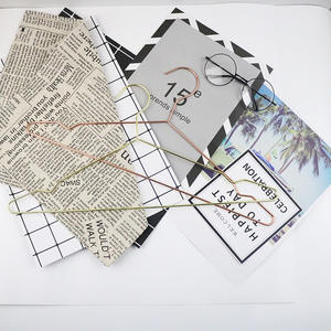 ローズゴールドプレミアムステンレス鋼ランドリーコートハンガー金属ワイヤー布服用高級スーパーマーケット用品 - Product Image 3