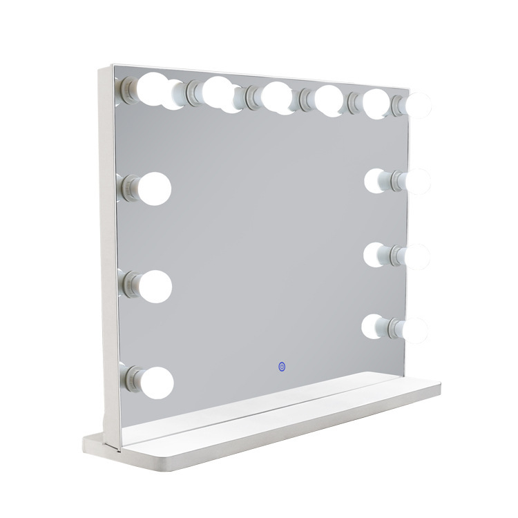 Настольное светодиодное зеркало для макияжа, заполняющее освещение HD с лампочкой, зеркало для макияжа для спальни, большое голливудское зеркало для макияжа