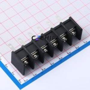 DBT30H-11.0-6P-BK-P Barrier Terminal Block Through hole Component (THT),P=11mm Connector 11mm 30A 300V - Product Image 1