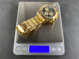 Reloj de Alta Calidad, Resistente al Agua, 40 mm, Fábrica ARF, Acero 904L, Movimiento 4131, Cronógrafo, Dorado, de Buceo - Product Image 6