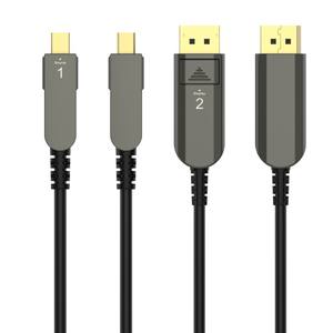 Cable de alta velocidad 8K 60HZ 4K 140HZ DP AOC macho a macho 32Gbps fibra óptica DP1.4 puerto de pantalla 10m <span class=keywords><strong>15M</strong></span> 20M 30m 40M 50m 60m 70m 100M - Product Image 2