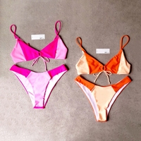 Maillot de bain brésilien deux pièces, String Triangle, Sexy, pour femmes, vêtements de plage, OEM/ODM