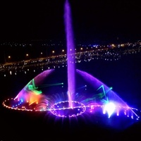 Fuente Musical para Parque Acuático al Aire Libre Controlada por DMX/PLC