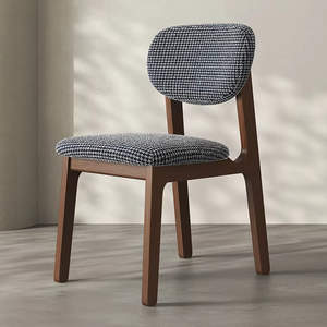 Silla de <span class=keywords><strong>Comedor</strong></span> Comercial de Madera Maciza Usada, Modelo XL, Respaldo Acolchado de Tela Suave, Diseño Simple y Lujoso para Restaurante y Sala de Estar - Product Image 5