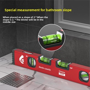 เทอดอลไลต์อลูมิเนียมอุตสาหกรรมความแม่นยำสูง รับน้ำหนักได้มาก ความแม่นยำ 0.5 มม. พร้อมตลับเมตรเหล็กพลาสติกแบบพกพา (0-5 ม.) - Product Image 5