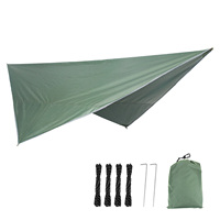 Hamac de camping portable en nylon pour adulte, avec moustiquaire, imperméable et pare-soleil, pour 1-2 personnes