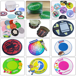 Tùy Chỉnh Mô Hình Đầy Màu Sắc In Ấn Uống Coaster Set Tabletop Bảo Vệ Silicone Cốc Cao Su Nơi Mat Mugs Coaster - Product Image 3