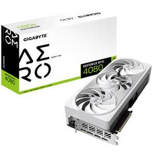 การ์ดจอ GeForce RTX 4080 16GB AERO มือสอง พร้อมหน่วยความจำ 256 บิต ซีรีส์ 40 GPU (GV-N4080AERO-16GD) GIGABYTE RTX 4080 - Product Image 1